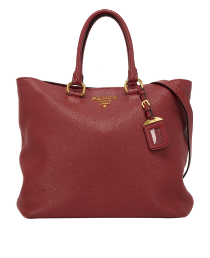 Phenix Shopper, &pound;495, Handbags, Red, Leather, Front view